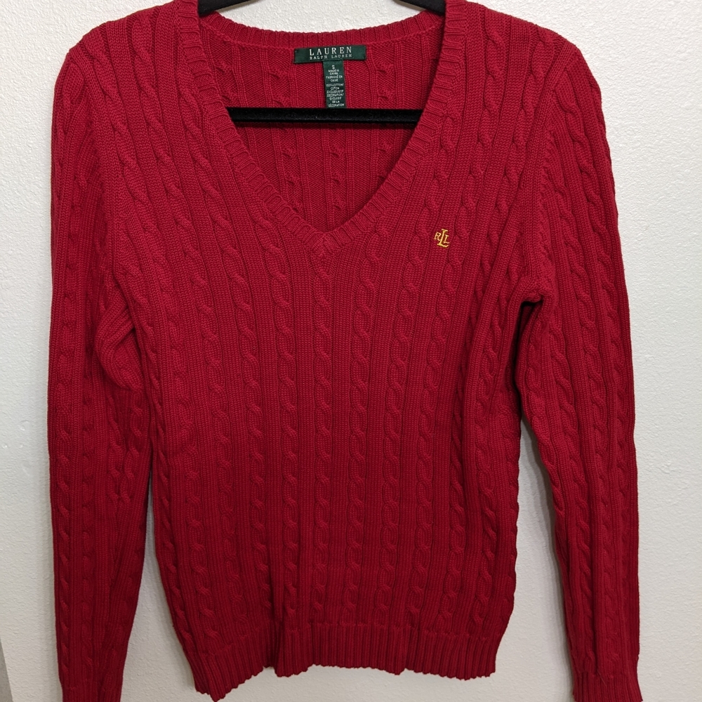 Ralph Lauren Red Sweater Size S